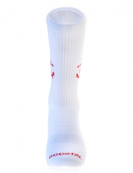Calcetines Costaleros Blancos Ancla Roja