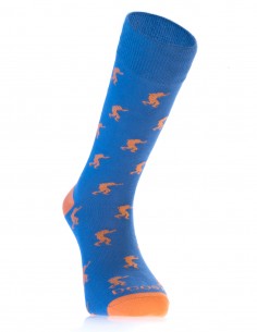 Calcetines Moda Costalero Azul y Naranja