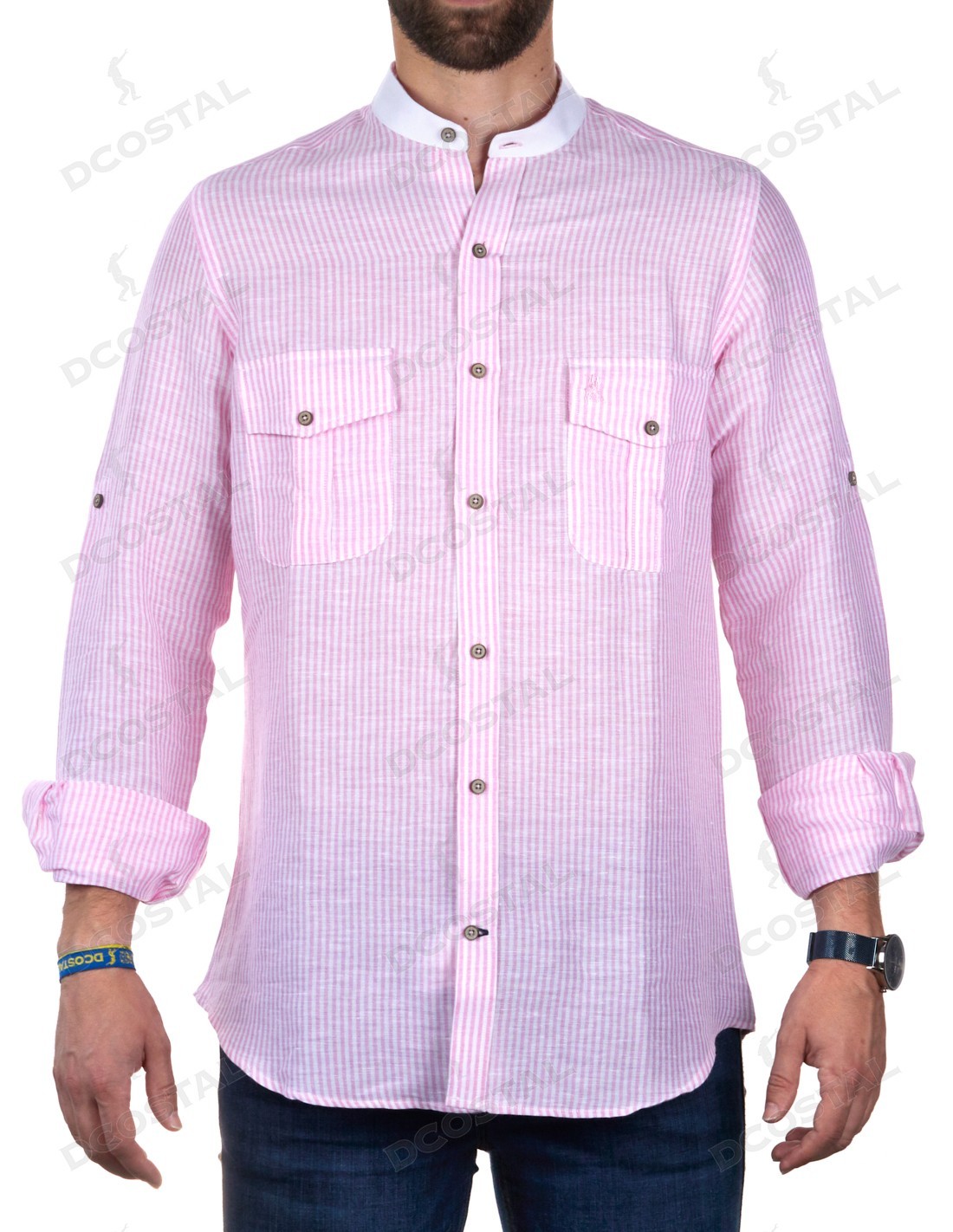 Comprar Camisa Rayas Rosas La