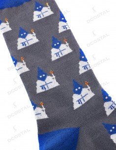 Calcetines Gris Nazarenos Azul y Blanco 2