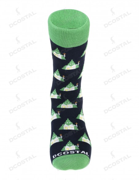 Calcetines Marino con Nazarenos Verde y Blanco