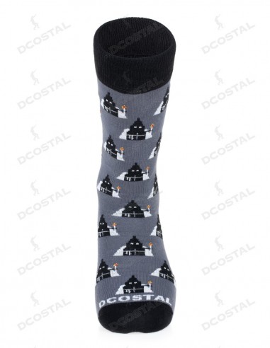Calcetines Gris Nazarenos Negro y Blanco