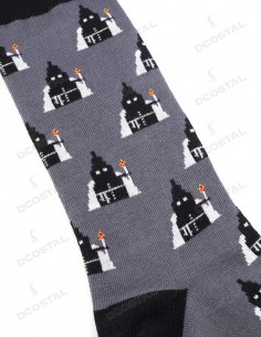Calcetines Gris Nazarenos Negro y Blanco 2