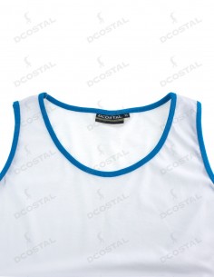 Tirantes Costalero Blanca Filo Azul Punto Liso 2