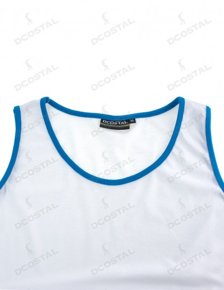 Tirantes Costalero Blanca Filo Azul Punto Liso