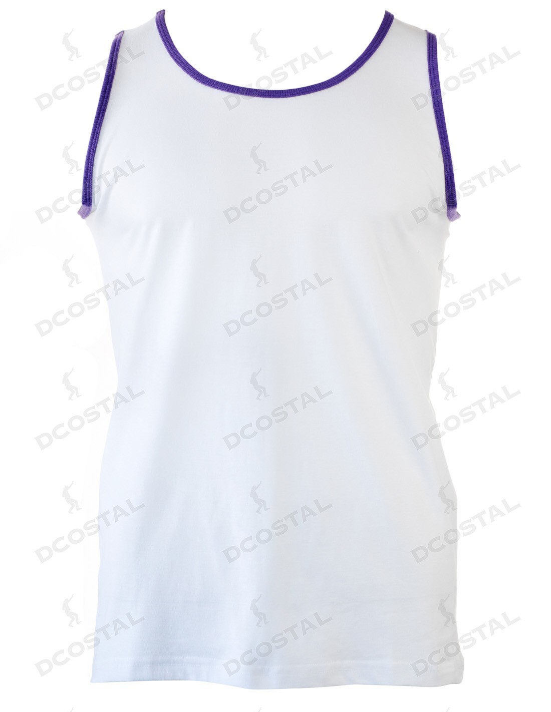 Camiseta Tirantes Mujer Morado/Blanco