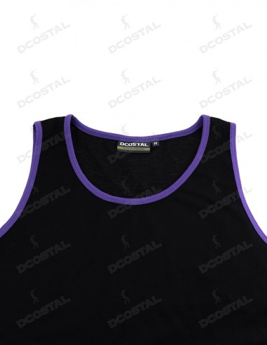Tirantes Costalero Negra Filo Morado Punto Liso
