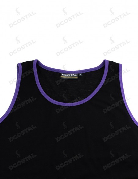 Tirantes Costalero Negra Filo Morado Punto Liso