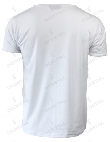 Camiseta Manga Corta Costalero Blanca Punto Liso