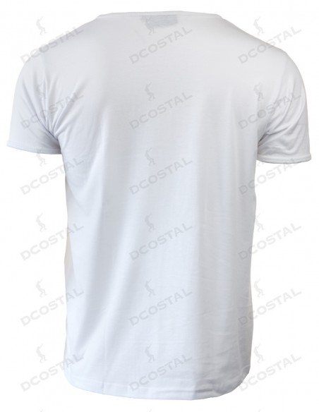 Camiseta Manga Corta Costalero Blanca Punto Liso