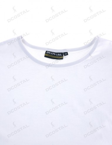 Camiseta Manga Corta Costalero Blanca Punto Liso