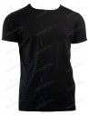 Camiseta Manga Corta Costalero Negra Punto Liso