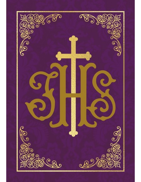 Balconera Semana Santa JHS Morada Vertical