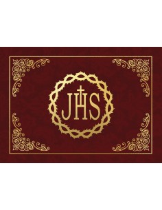 Balconera Semana Santa JHS Granate Horizontal