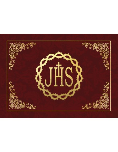 Balconera Semana Santa JHS Granate Horizontal