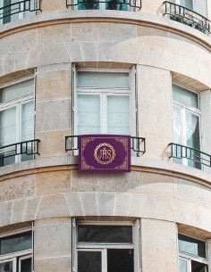 Balconera Semana Santa JHS Morada Horizontal 2