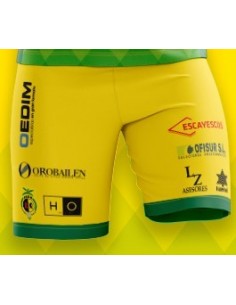 Pantalón Corto de Juego Amarillo Jaén Paraíso Interior Fútbol Sala 2021/2022