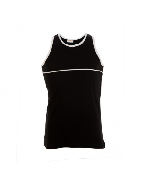 Comprar Camiseta de Tirantes Algodón Negra | DCOSTAL