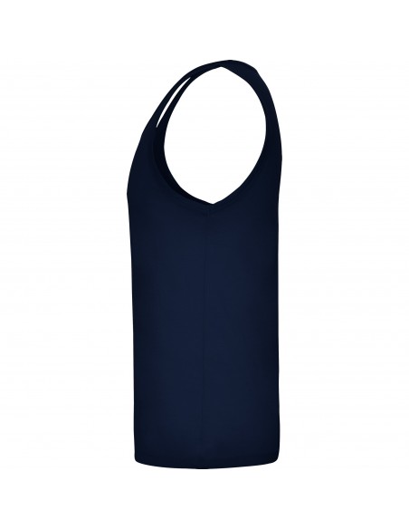 Camiseta Tirantes Azul Marino Punto Liso Algodón