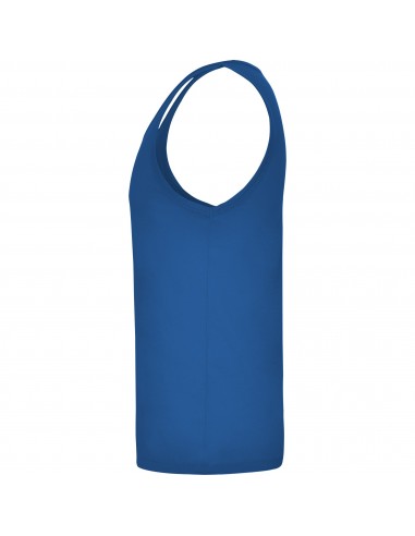 Camiseta Tirantes Costalero Azul Royal Punto Liso Algodón