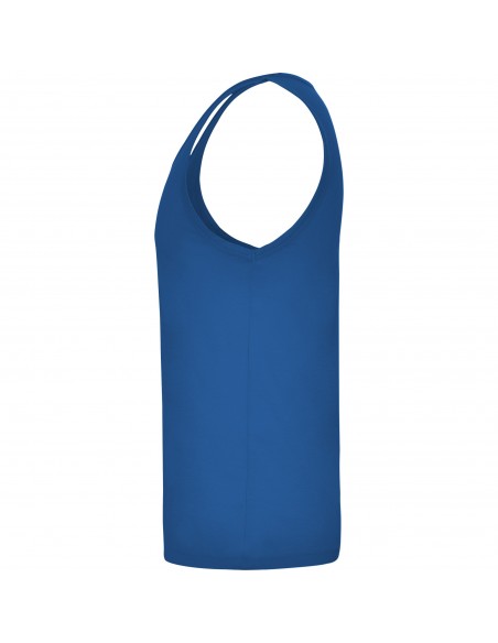 Camiseta Tirantes Costalero Azul Royal Punto Liso Algodón