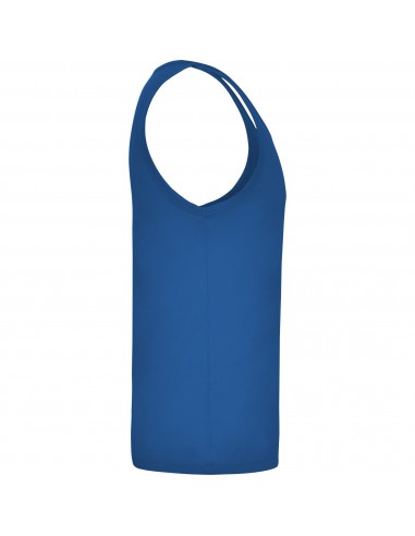 Camiseta Tirantes Costalero Azul Royal Punto Liso Algodón