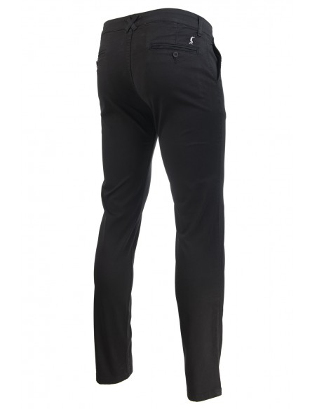 Pantalón Costalero Chino Negro Slim