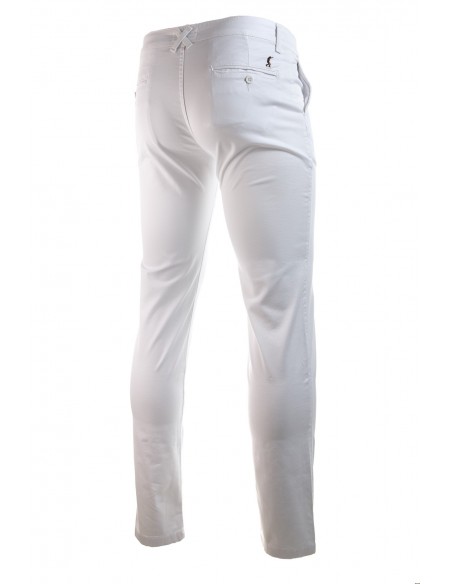 Pantalón Costalero Chino Blanco Slim
