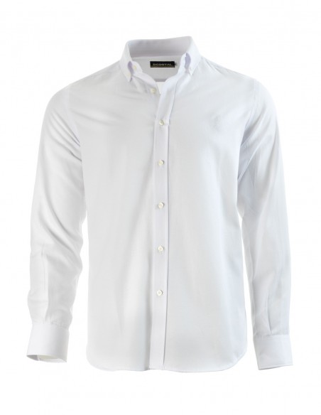 Camisa Lisa Oxford Blanca DCOSTAL