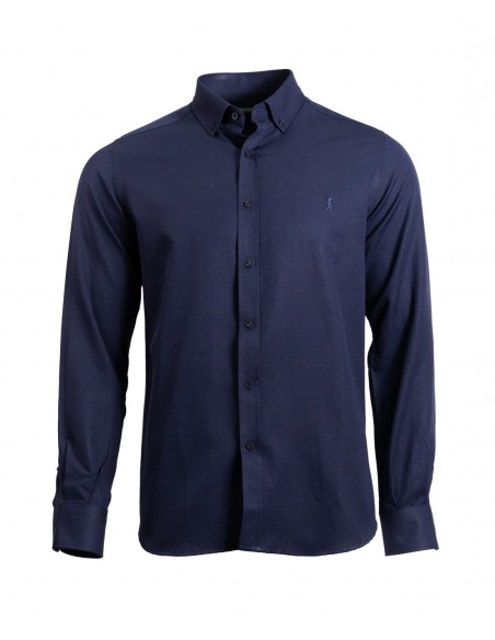 Camisa Lisa Oxford Azul Marino DCOSTAL