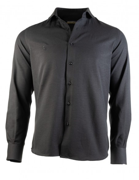Camisa Lisa Negra Costalero Oxford
