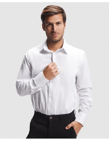 Camisa Lisa Blanca Costalero Stretch