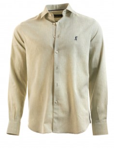 Camisa Lisa Lino Verde