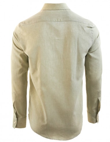 Camisa Lisa Lino Verde