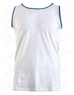 Tirantes Costalero Blanca Filo Azul Royal Punto Liso