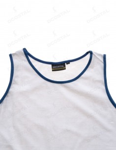 Tirantes Costalero Blanca Filo Azul Royal Punto Liso 2
