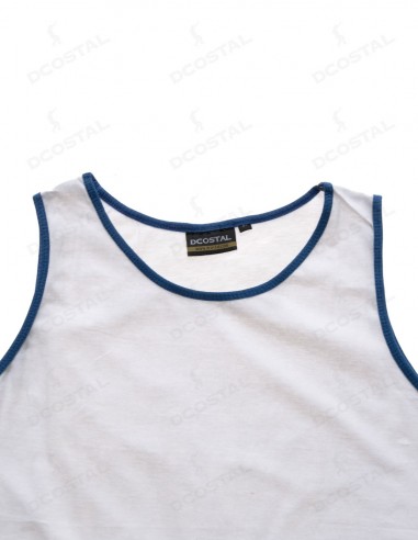 Tirantes Costalero Blanca Filo Azul Royal Punto Liso