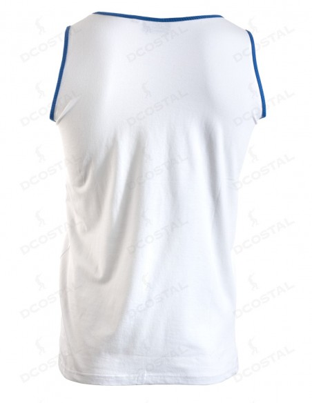 Tirantes Costalero Blanca Filo Azul Royal Punto Liso