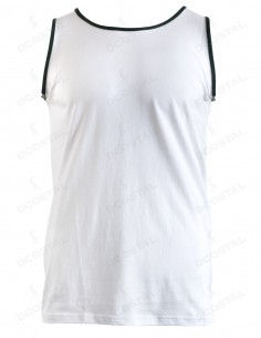 Tirantes Costalero Blanca Filo Verde Punto Liso