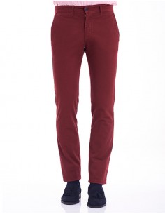 Pantalón Chino Slim Granate | DCOSTAL 2