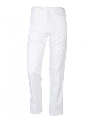 Pantalón multibolsillos blanco para costaleros