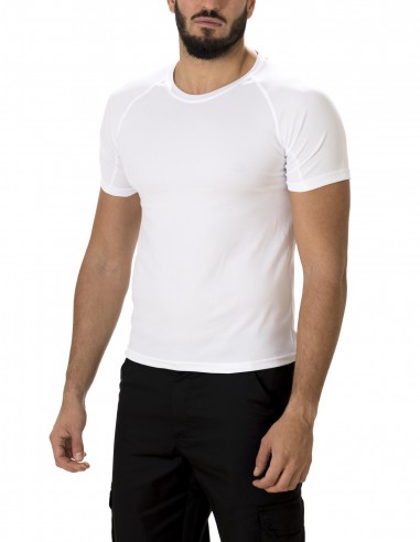 Camiseta Manga Corta Costalero Ranglan Blanca