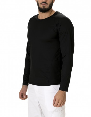 Camiseta Manga Larga Técnica Ranglan Negra