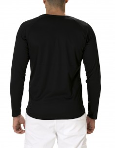 Camiseta Manga Larga Técnica Ranglan Negra 2