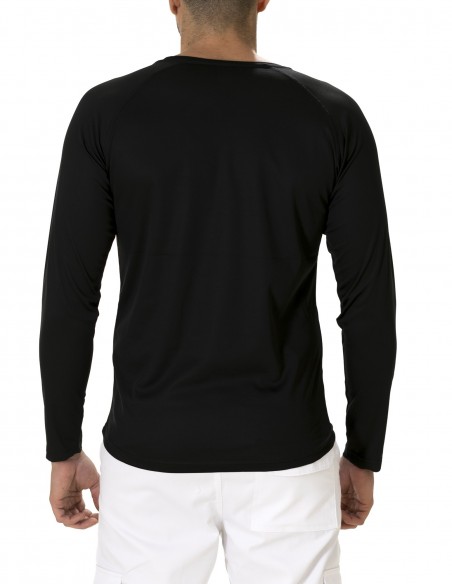 Camiseta Manga Larga Técnica Ranglan Negra