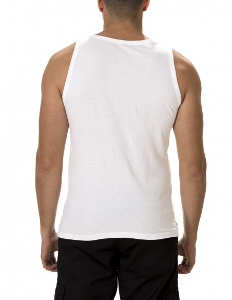 Camiseta Tirantes Costalero Blanca Punto Liso Algodón