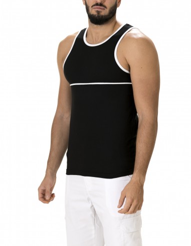 Comprar Camiseta de Tirantes Algodón Negra | DCOSTAL