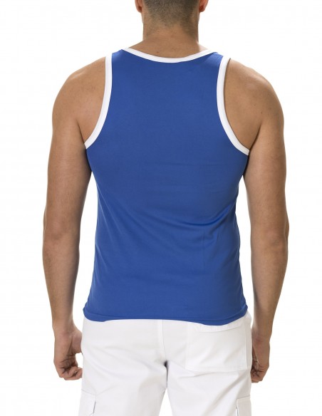 Camiseta Tirantes Costalero Algodón Negro y Blanco