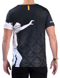 Camiseta Costalero Manga Corta Negra y Blanca Sky 2