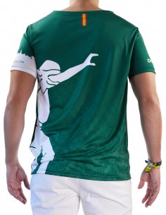 Camiseta Costalero Manga Corta Verde y Blanca Sky 2